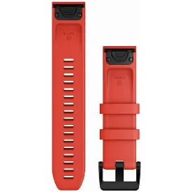 Ремешок Garmin QuickFit Band, 22 мм, Laser Red with Black Stainless Steel Hardware